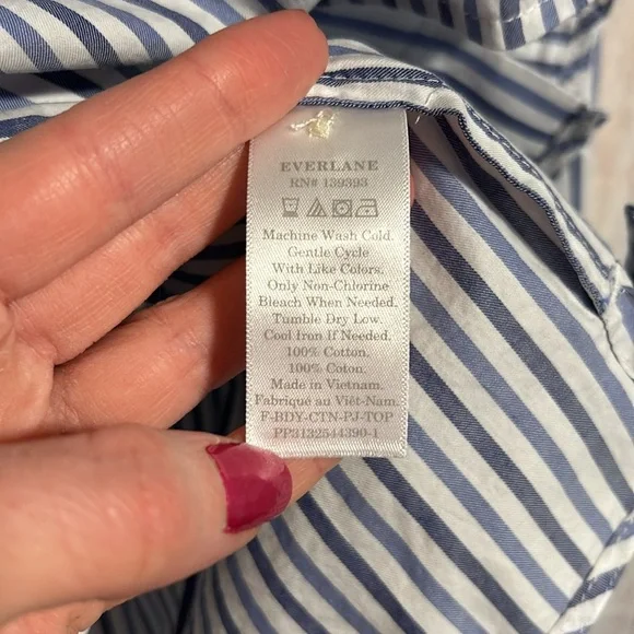 NWT Everlane The Woven PJ Top - Picture 9 of 11
